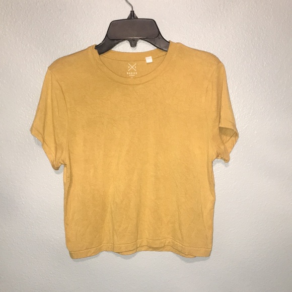 PacSun Tops - PacSun Basic Yellow Crop Tee PacSun Tops - PacSun Basic Yellow Crop Tee